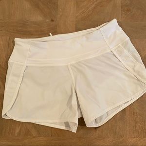 LULULEMON White Speed Up Short